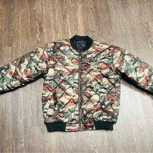 AVIREX Camouflage Quilted Bomber Jacket.  Reversible